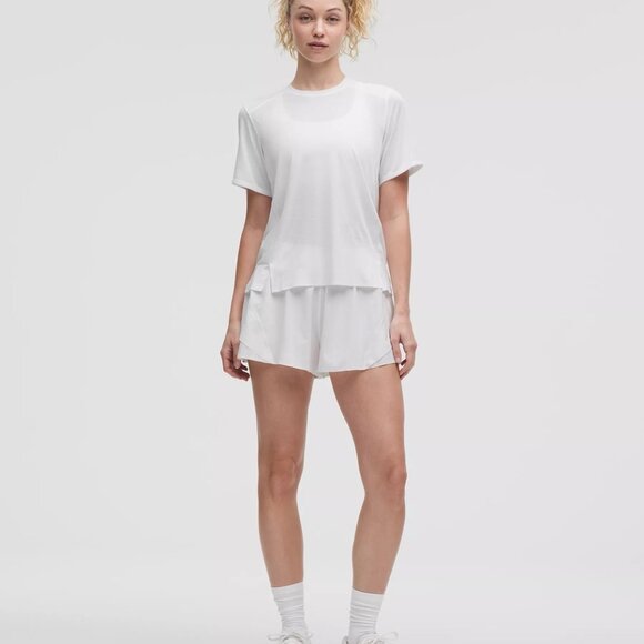 Lululemon •  Fast and Free Short-Sleeve Shirt • White • Small • NWT - Picture 3 of 13